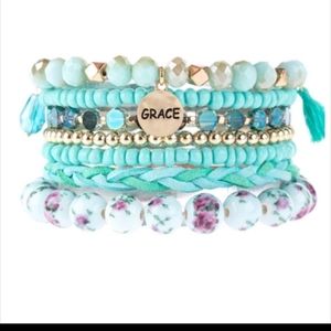 Riah Stacked Stretchable Bracelet